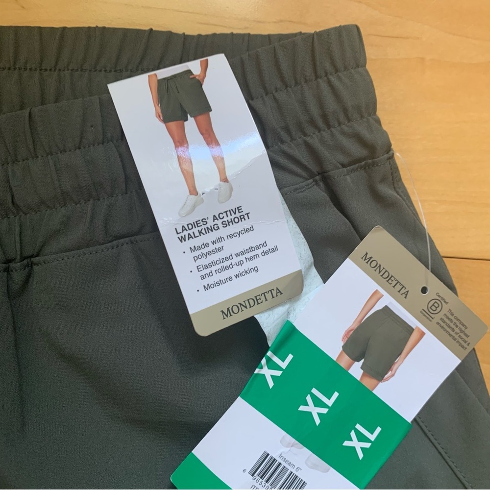 Mondetta Green Active Walking Shorts Size Extra Large (XL) New With Tag Athletic - Picture 4 of 4